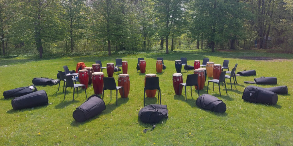 Teamdrumming, Trommel-Outdoor-Event